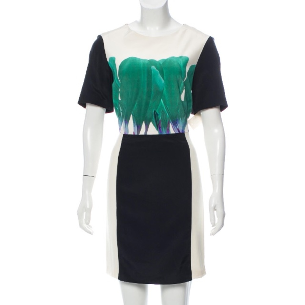 GORGEOUS SILK OPEN BACK TIBI DRESS — SIZE 4